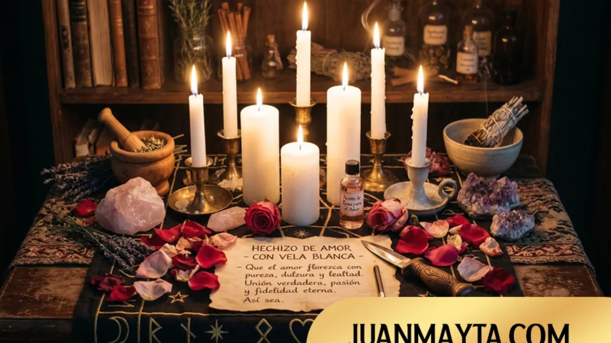 Hechizo de amor con vela blanca
