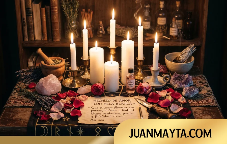 Hechizo de amor con vela blanca